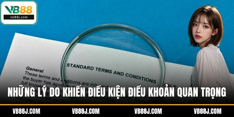 Điều Khoản Sử Dụng VB88 2 Những lý do khiến điều kiện điều khoản quan trọng